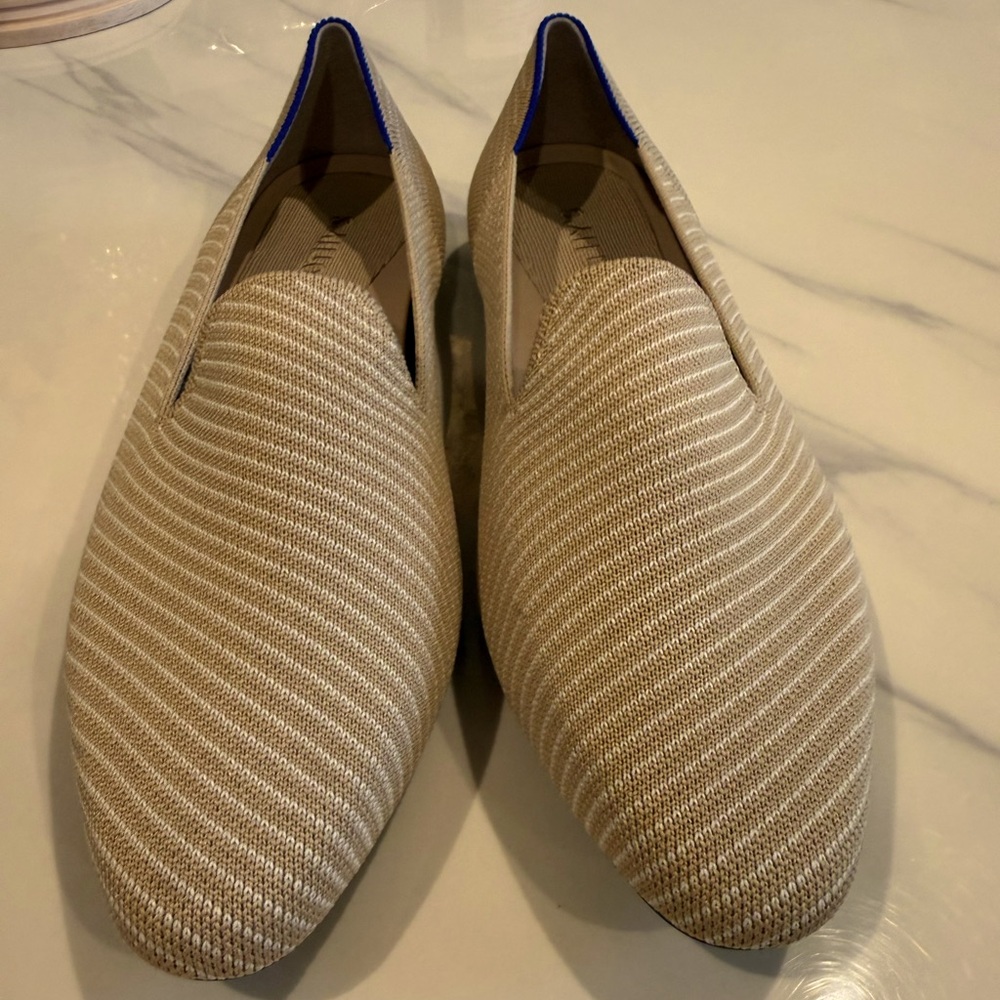 Rothy’s Almond Chai Twill Loafers 9.5 NWOB